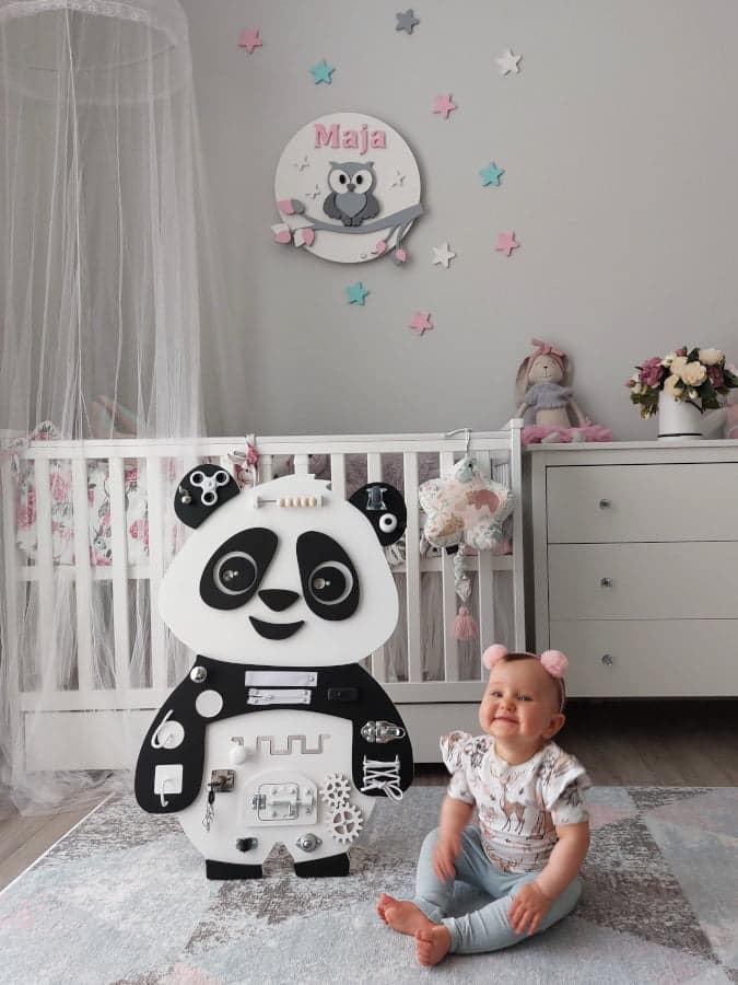 panda dodi premium tablica manipulacyjna dla dzieci