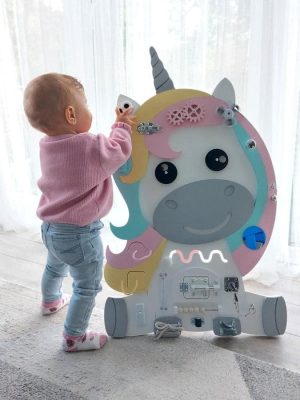 tablica manipulacyjna dla dziewczynki jednorożec unicorn dodi