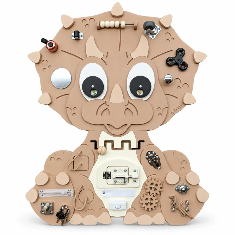 Tablica manipulacyjna Dinozaur Triceratops DODI Premium 80cm