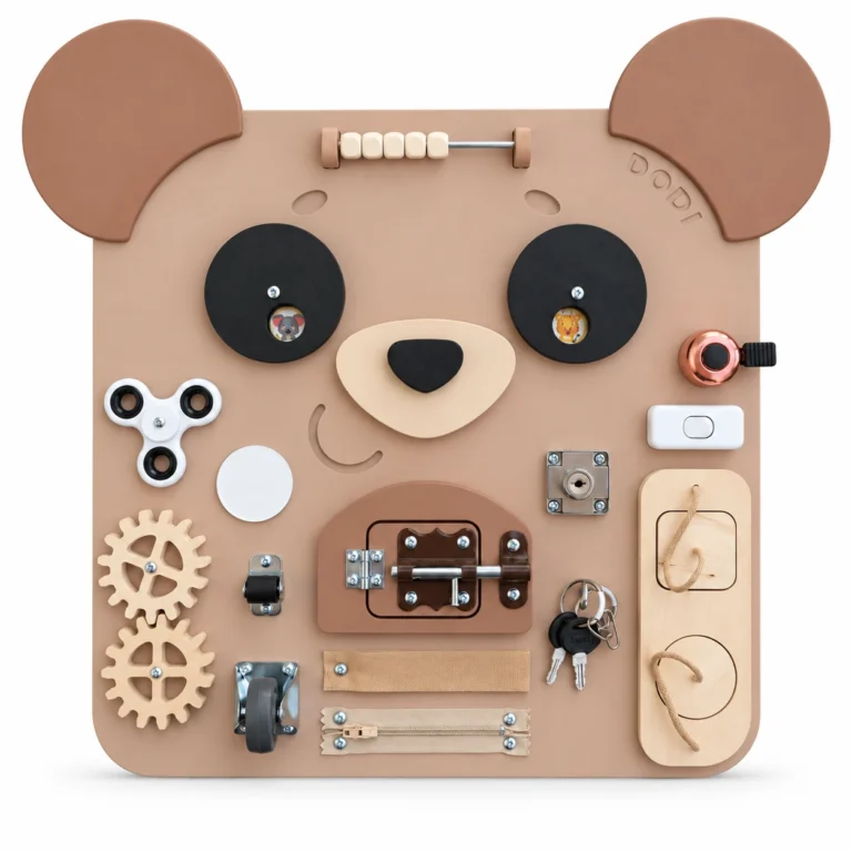 Tablica manipulacyjna Miś DODI Quadro 52cm